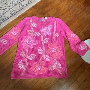 Sigurd Olsen knitted‎ by hand floral sweater. Never worn